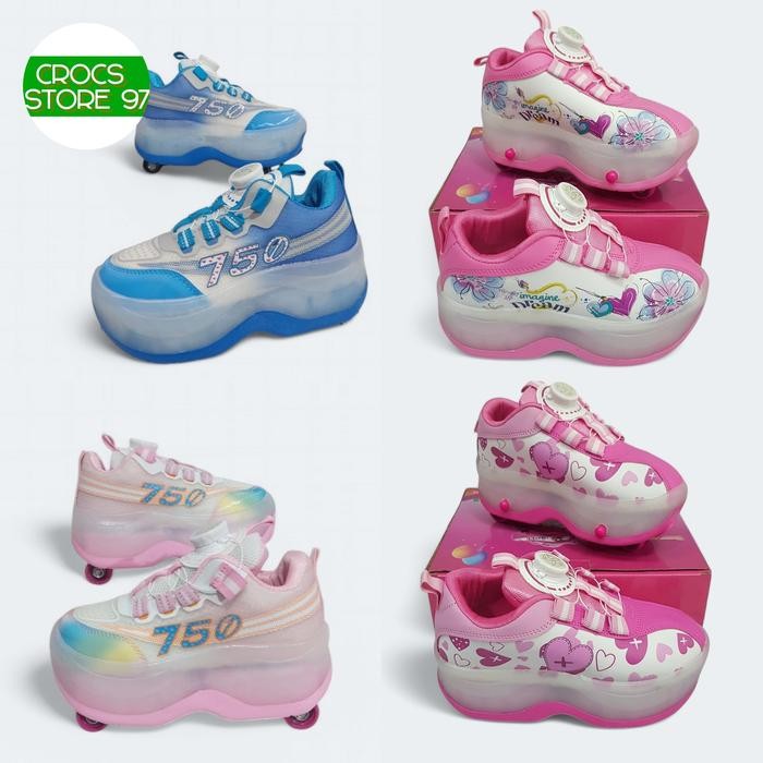 Sepatu Roda / Sepatu Roda 4 / Sepatu Roda 4 Anak karakter Magic Unisex