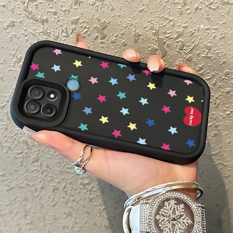 Casing Hp OPPO A15 A15s A35 Case Casing Kreatif pola HP Kasing Silikon Softcase mata langit tangga