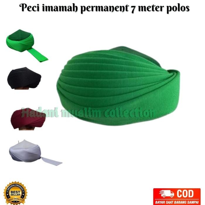 PECI IMAMAH 7 METER PERMANEN LANGSUNG PAKAI/PECI UDENG UDENG 7 METER POLOS/Logo /imamah putih 7