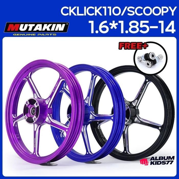 Velk Velg Pelek Mutakin Fg511 Ring 14 Nouvo Fino 110/115 Mio Sporty