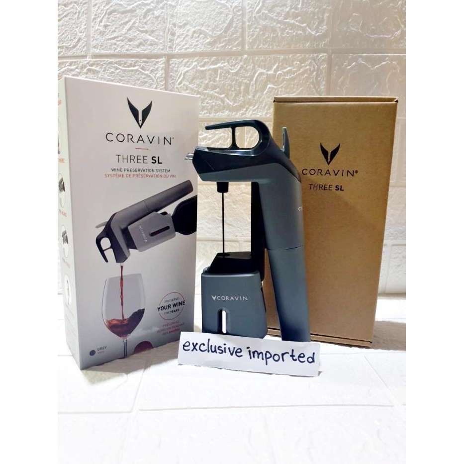 

ASLI CORAVIN Timeless 3 Three not Vacuum / saver / vacum / stopper / tutup READY STOCK