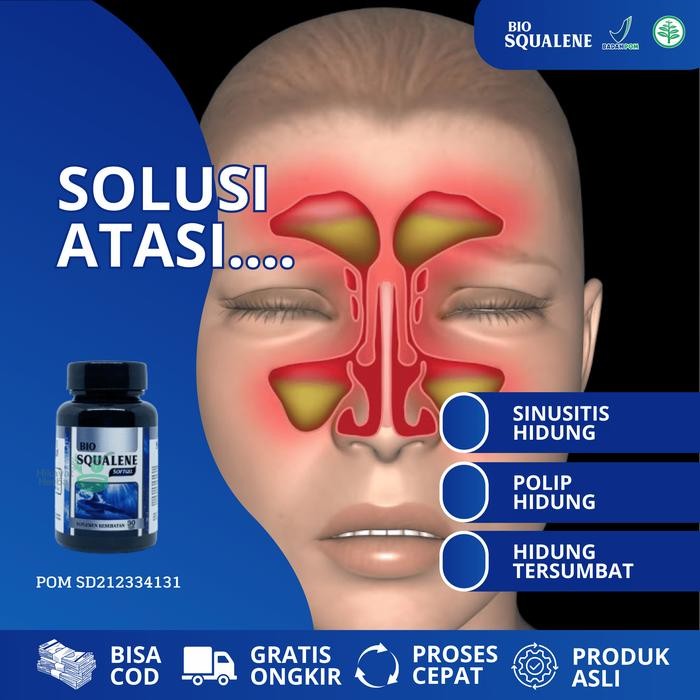 Pilihan- Bio Squalene Untuk Polip Hidung Sinusitis Flu Pilek Gatal Hidung Ingus Bau Busuk