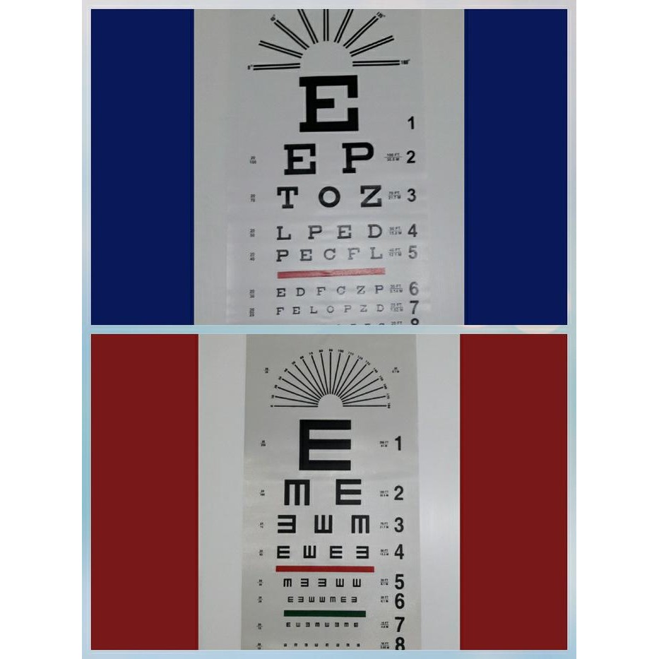 Ready SNELLEN CHART ALPHABET DAN E CHART