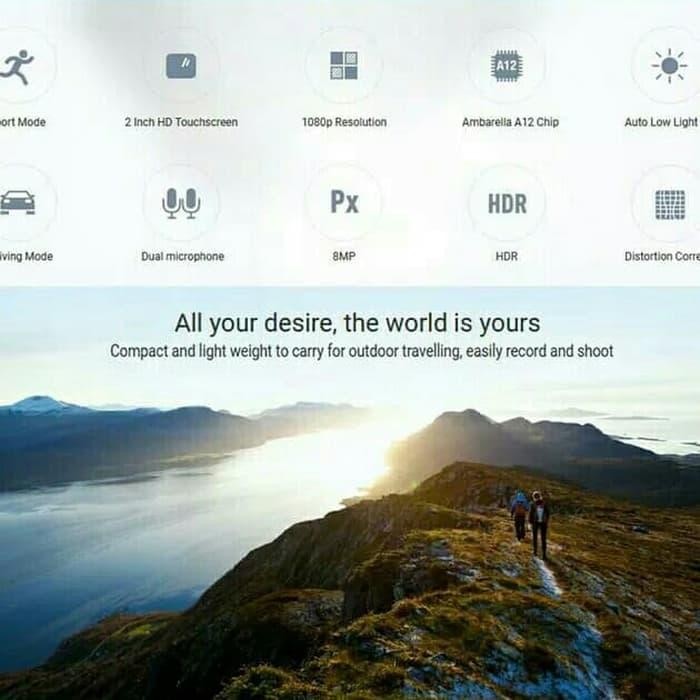 Ezviz S1C waterproof action camera Full HD touch Screen GARANSI