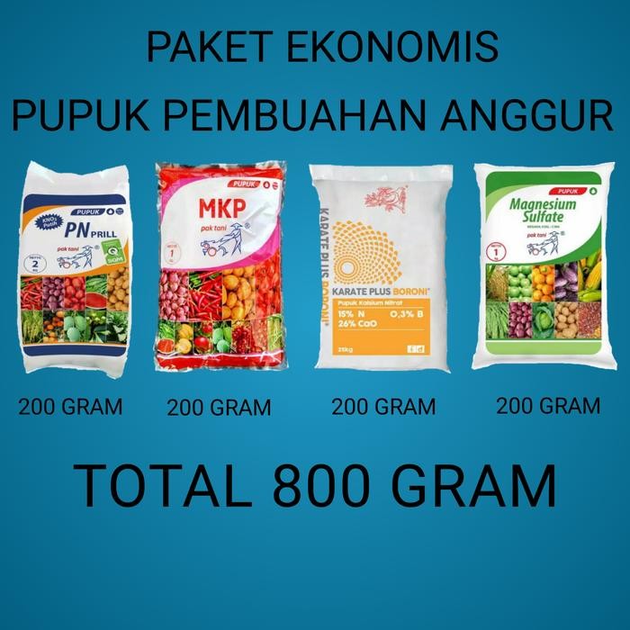 Pilihan- Pupuk Anggur Paket Ekonomis Pupuk Pembuahan Anggur Cepat Berbuah
