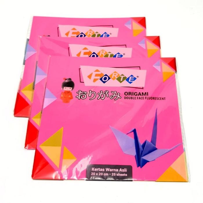 

Harga (10 Packs/250 Sheets) Kertas ORIGAMI Paper Double Fluorescent Uk 20x20cm