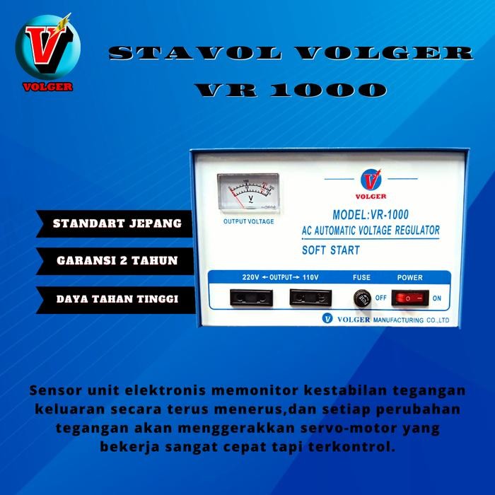 Murah Stavolt Volger Vr 1000 - Stabilizer Listrik Volger 1000 Watt Terlariss 