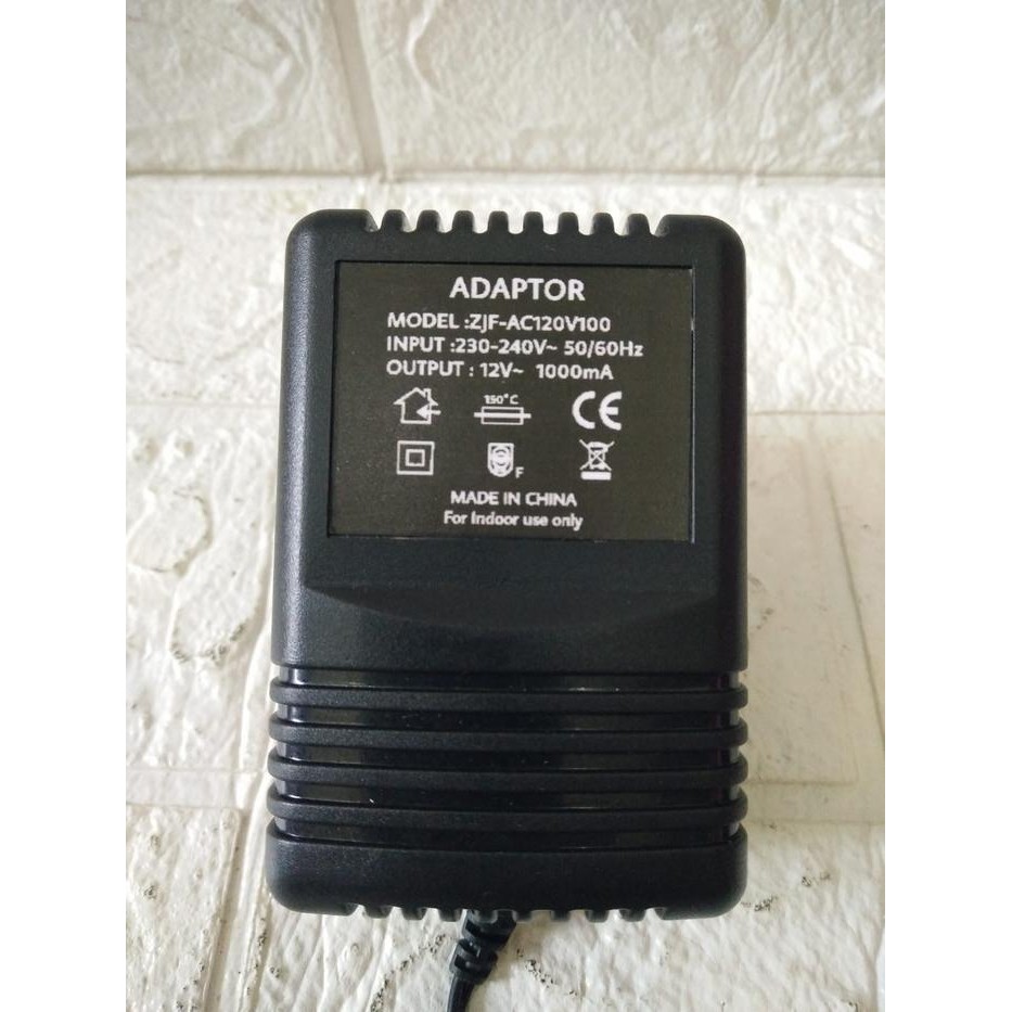 Adaptor Model : Zjf-Ac120V100 12V 1000Ma