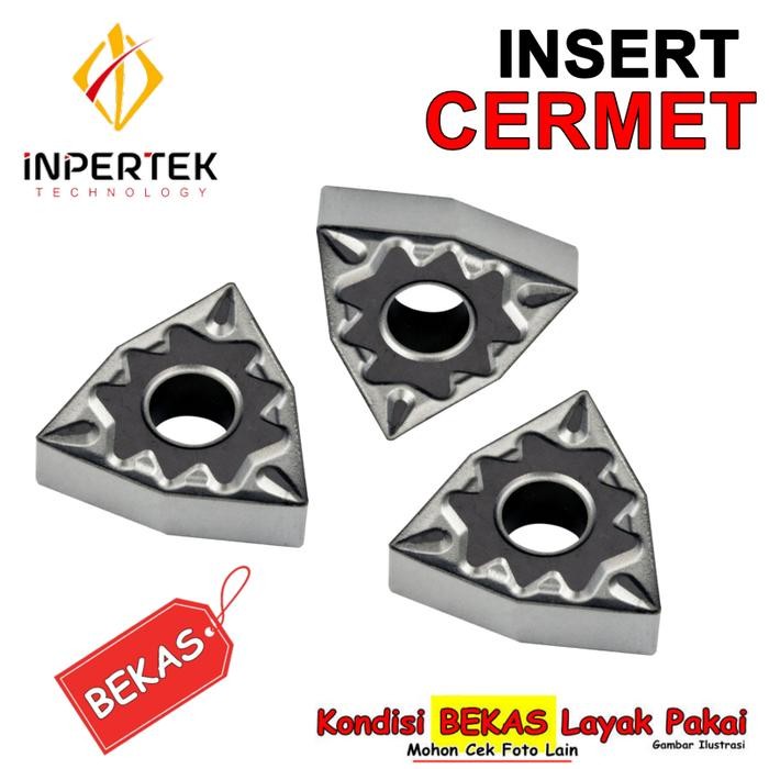 Insert Bubut WNMG 08 04 Cermet Bukan Carbide dan Widia Bekas Bagus