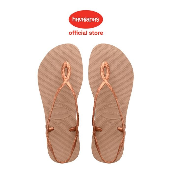 Pilihan- Havaianas Luna Rose Gold/ Rose Gold Sandals - Sendal Wanita Karet