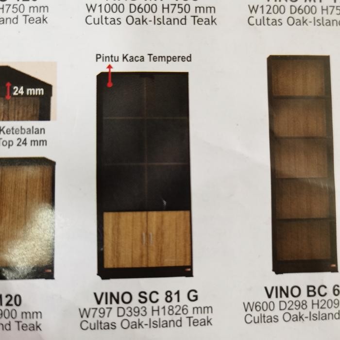 lemari buku active vino sc 81g