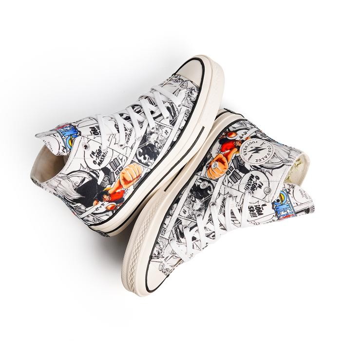 Compass - Sepatu Sepatu Sneakers Kasual Pria Wanita 87S One Piece High Original Casual Shoes