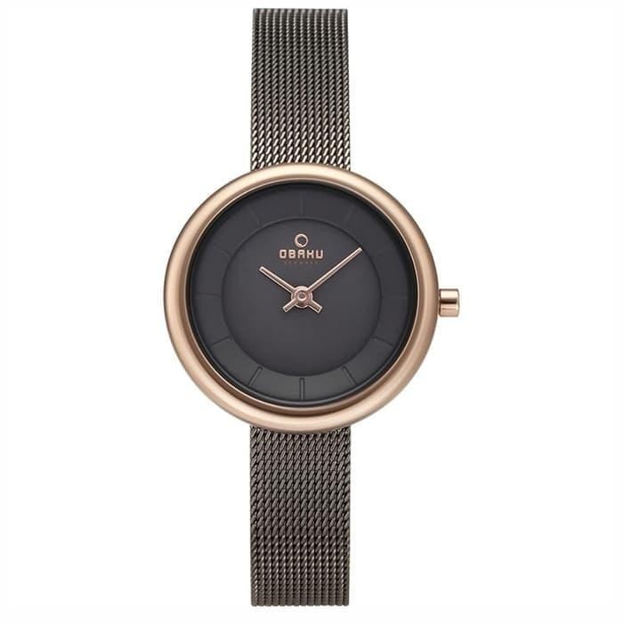 Obaku Denmark Stille Granite Grey Round Dial Women'S Watch V146Lxvjmj
