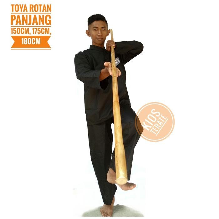 PJS (termurah) Tongkat Toya Rotan Asli Silat Wushu Karate Pramuka