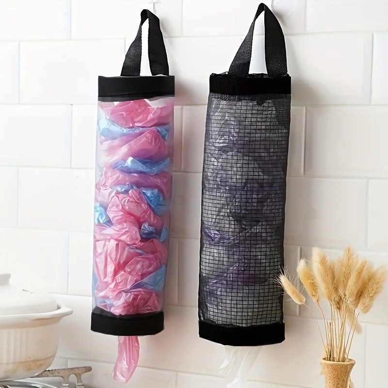 Garbage Bag Storage Kitchen Garbage Organizer Plastic Bag Holder Organizing Hanging Garbage Collecti