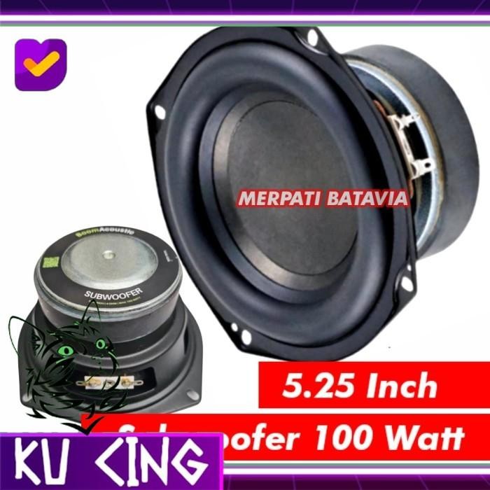 SPEAKER SUBWOOFER 5.25 INCH 100W 4 OHM BASS WOOFER 5.25 INCI 100 WATT