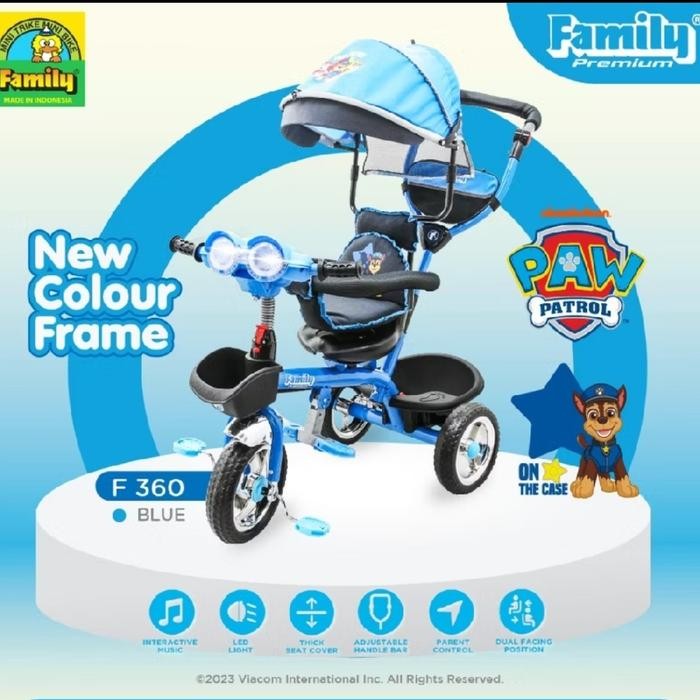 Sepeda Stroller Roda Tiga anak balita Family F 360 H