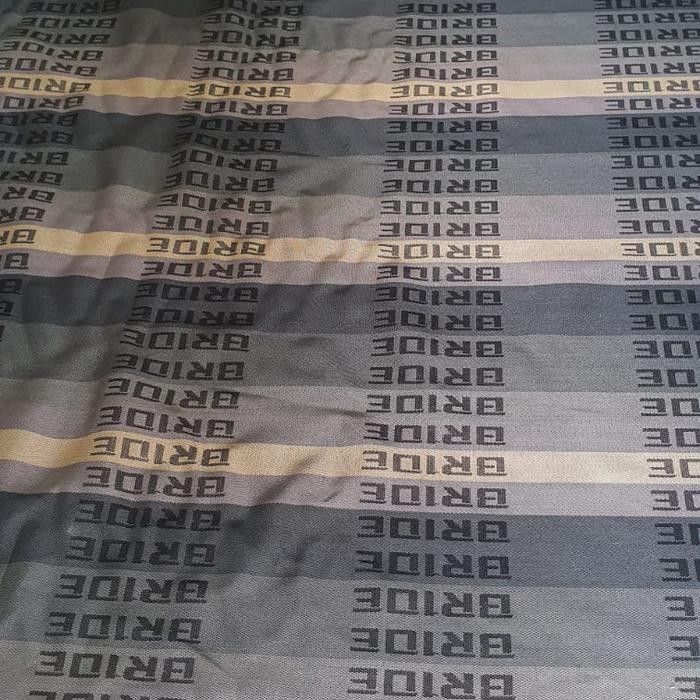 Bahan Fabric Kain Jok Racing Bride gradasi hitam