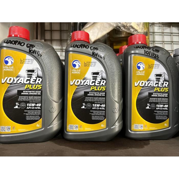 Oli adnoc 15w40 voyager 1liter