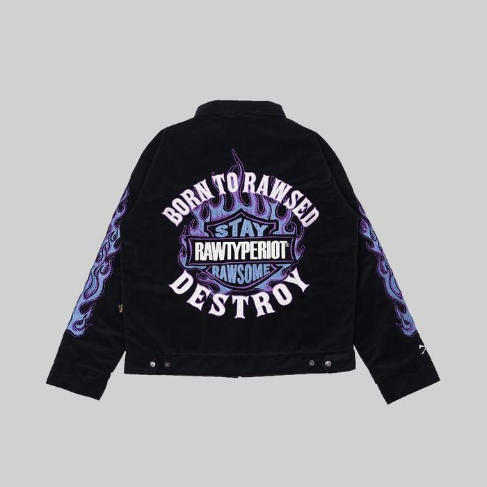 ORIGINAL RAWTYPE RIOT Motorcycles Riot Work Jacket - Black READY STOCK