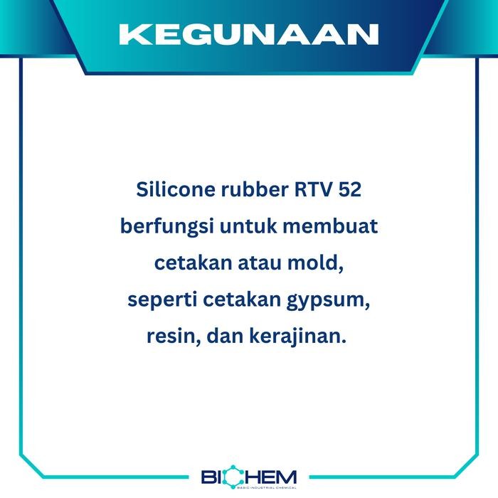 Silicone Silicon Rubber RTV 52 + KATALIS BLUE
