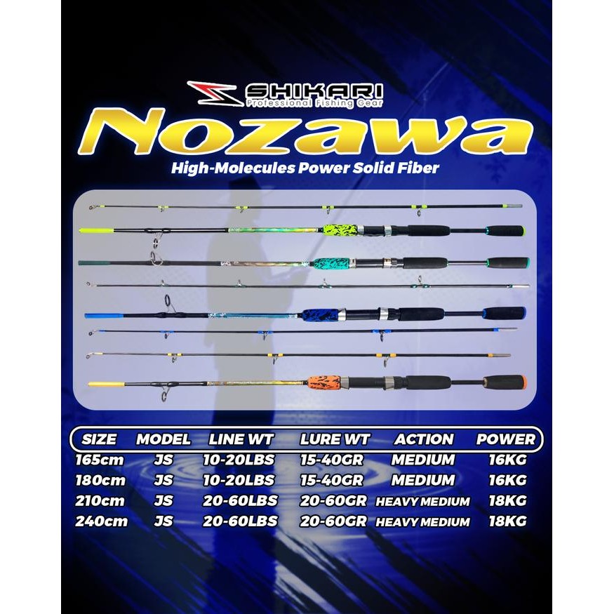 SEPAKET LENGKAP JORAN PANCING NOZAWA DAN BLACK DOG FIBER SOLID REEL BESI TAS PANCING (TERBAIK)