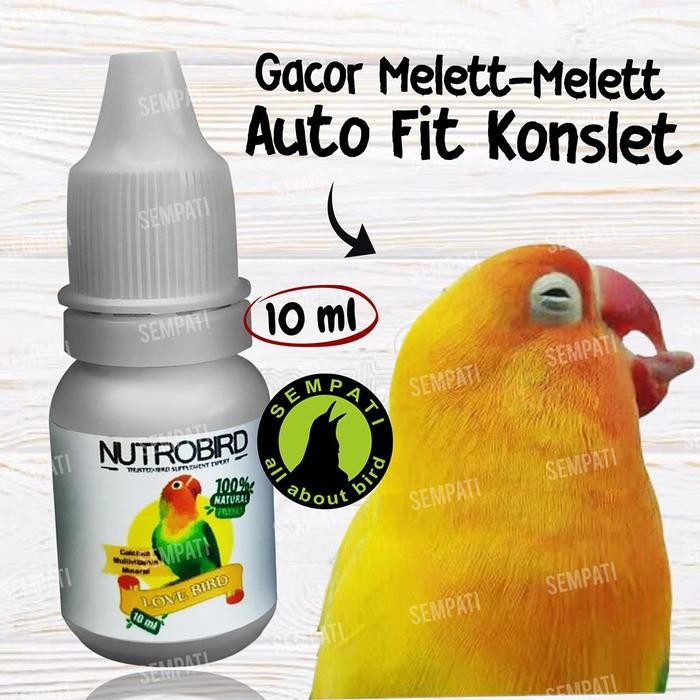ces0- Sempati Nutrobird Lovebird Starling Suplemen Burung Obat Gacor Vitamin Love Bird Lb