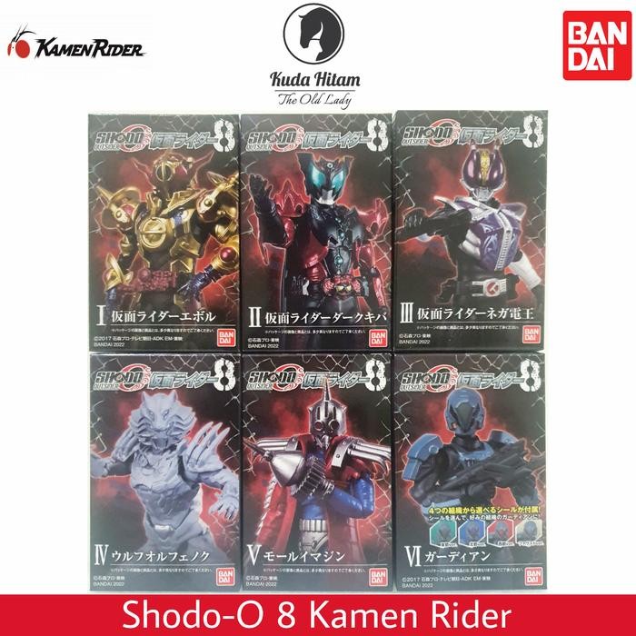 Ready Bandai Shodo O 8 Outsider Kamen Rider Evol Dark Kiva Nega Den-O Wolf