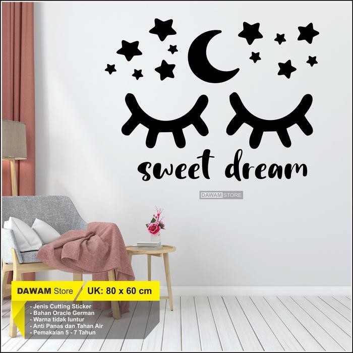 Cutting Stiker Dinding Kamar Dekorasi Rumah Wall Sticker Sweet Dream