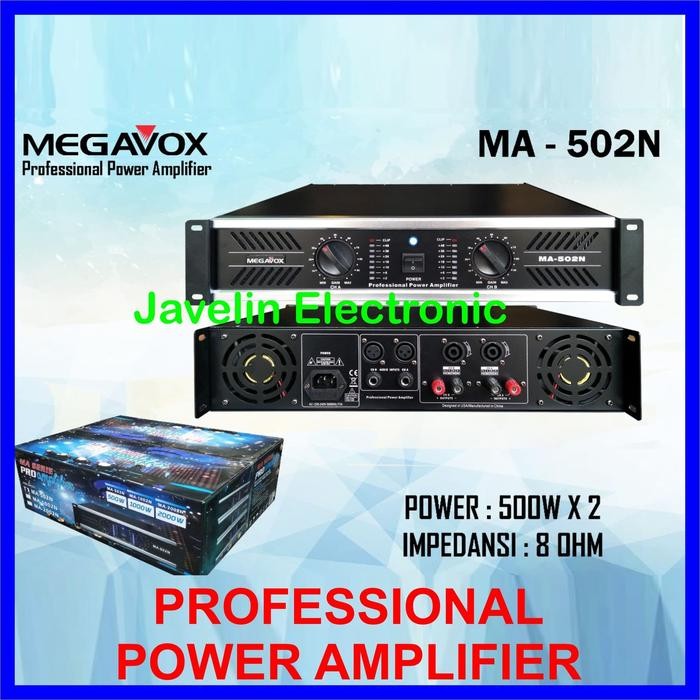 Power Amplifier MEGAVOX MV MA-502 / MA502