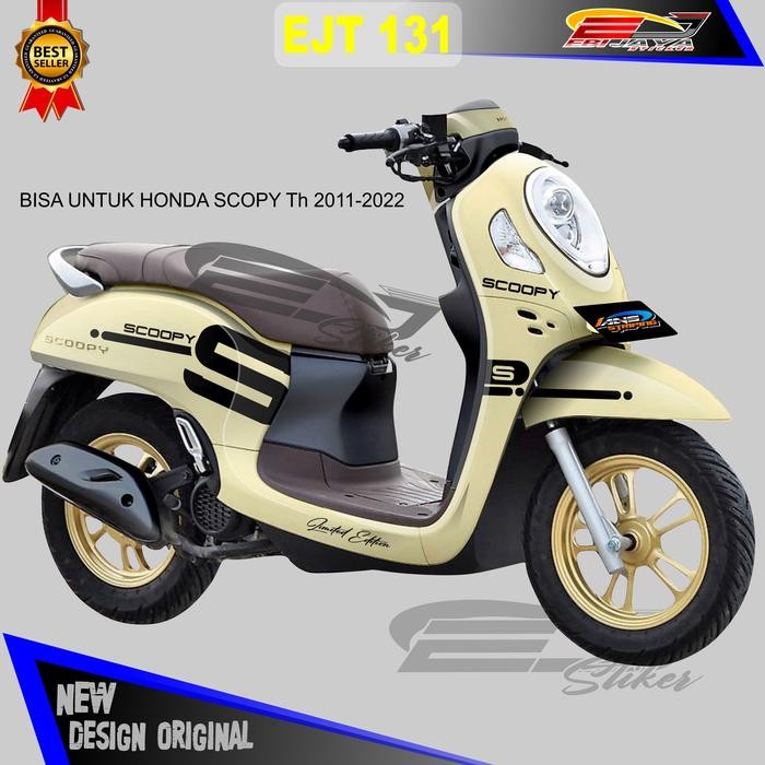 ORIGINAL STIKER MOTOR SCOOPY FULL BODY DECAL STIKER SCOOPY VARIASI STIKER MOTOR SCOOPY Motorcycle