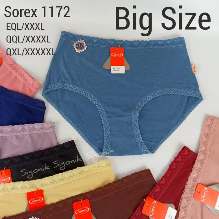 yrka- Cd Celana Dalam Wanita Dewasa Jumbo Big Size Sorex 1172 Eql Qql Qxl