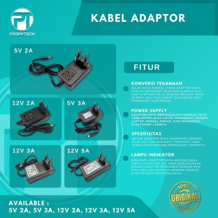 Adaptor 12V 3A / adaptor 12 volt 3 ampere,original