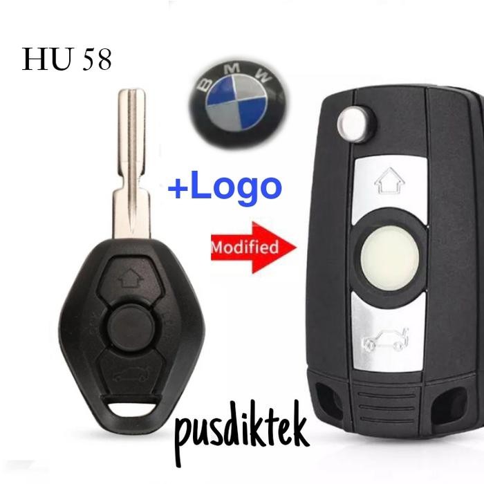 Casing Kunci Lipat Bmw Ews Hu58 E38 E39 E46
