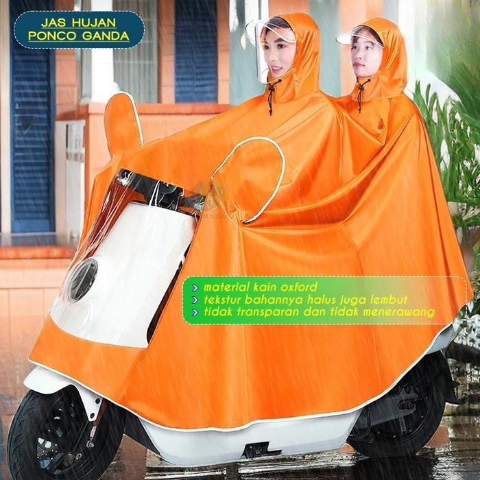 kfiv Jas Hujan Motor 2 Kepala Full Body Motor/Jas Hujan Untuk Dua Orang Di Sepeda Motor/Jas