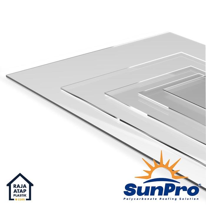 Atap Polycarbonate Polikarbonat Solarflat Merk Sunpro - 3.0 Mm