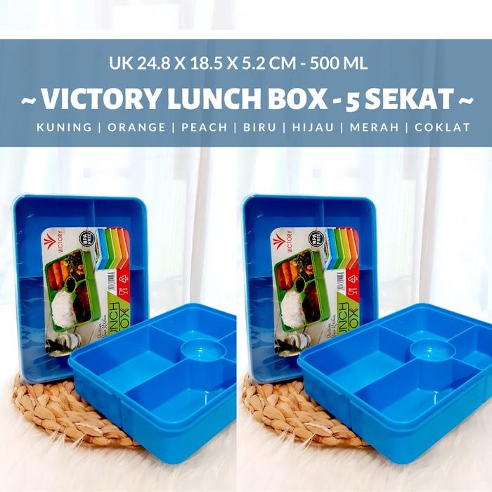 BelanjaHemARt- Toko Kotak Nasi - Lunch Box Sekat / Lunch Box Sekat 4 / Plastik Box