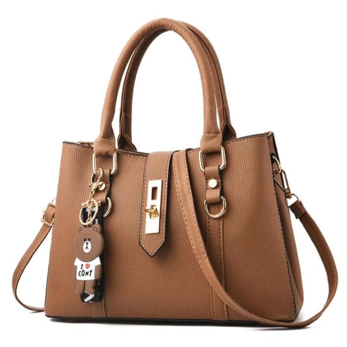 zrv6- Tas Wanita Selempang&Bahu,2 Ruangan:Semi Kulit/Model Terbaru"Tas Ibu-Ibu,Tas Katoran