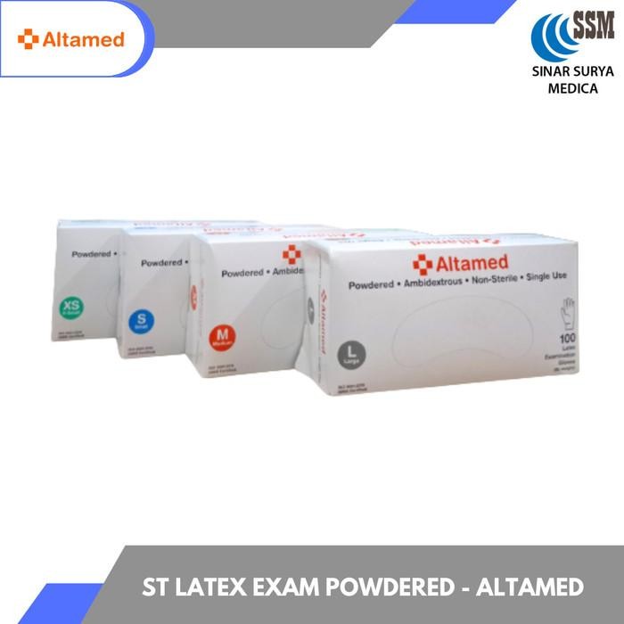 Sarung Tangan Latex Altamed / Altamed Latex Glove Isi 100'S Terlaris