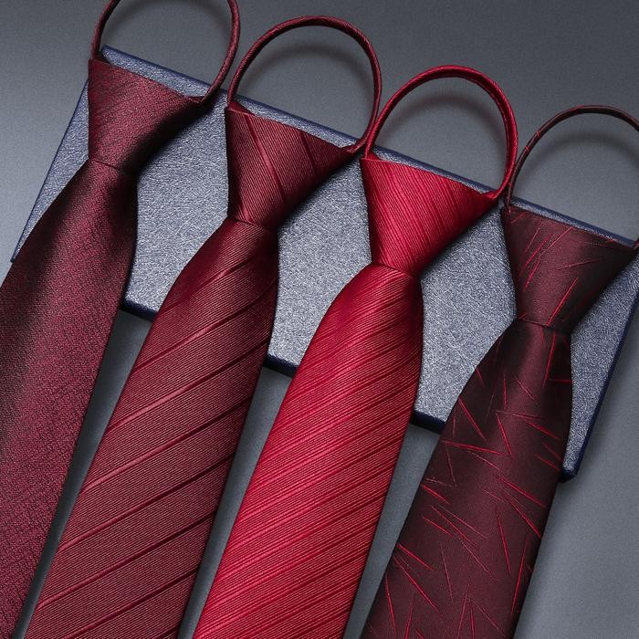 Terlaris Dasi instan siap Pakai Dasi resleting Dasi Zipper slim 6cm SALE