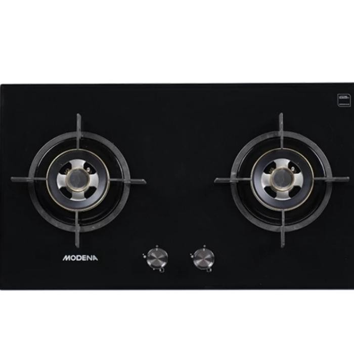 megj- Modena Kompor Tanam Bh 5725 Aabk / 5725Aabk / Bh5725Aabk 2 Tungku 70 Cm Barang Baru