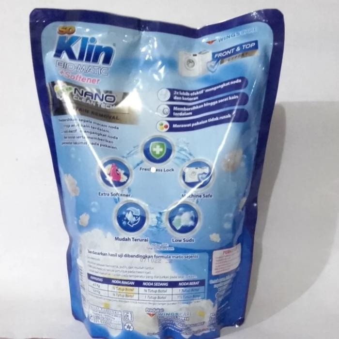 NewsBanget- So Klin Bio Matic Detergen Cair Bukaan Depan Front Load Liquid 1600 Ml