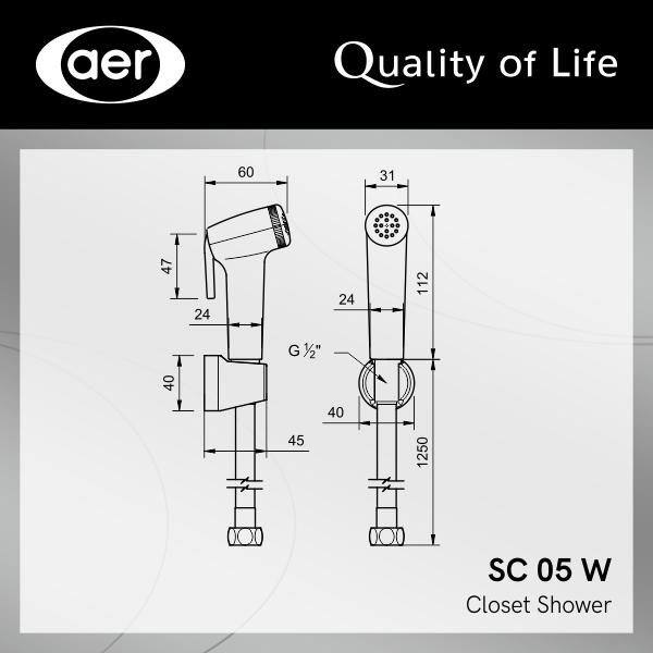 BisAiNstan- Aer Toilet Shower Jet Washer Jet Shower Bidet Spray Semprotan Cebok Bilas Kloset