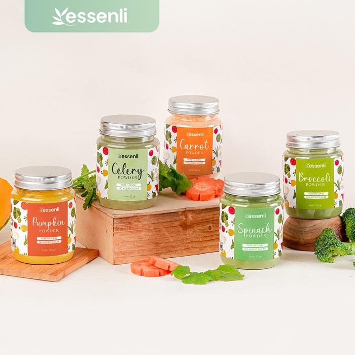 ESSENLI BUBUK SAYURAN MPASI / VEGETABLE POWDER / BUBUK WORTEL / BUBUK BAYAM / BUBUK BROKOLI / BUBUK