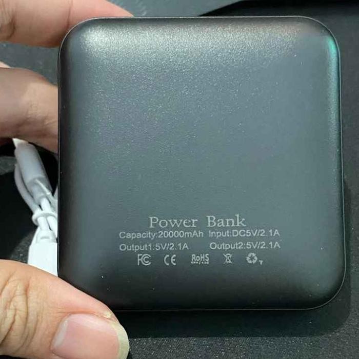 hyjk- Powerbank 20000Mah Mini Digital Display Fast Charging