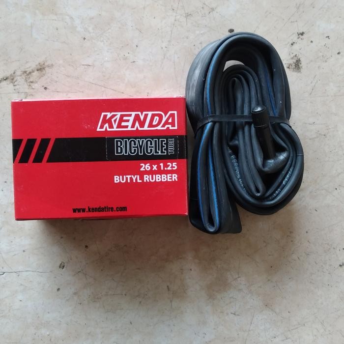 Wimcycle United - Ban Dalam Sepeda 26 X 1.25 26X1.25 26X125 125 Kenda Pentil Besar Schrader Av 32 Mm