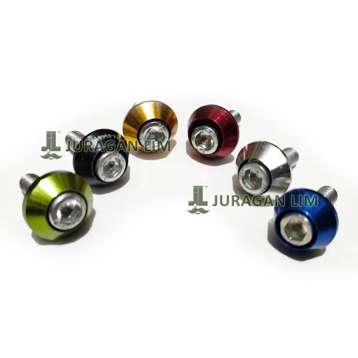 [ 1 BIJI ] BAUT L KERUCUT KUNCI L RING MONEL SATUAN