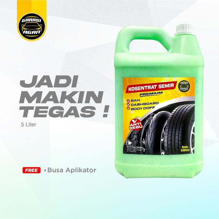 5 Liter KONSENTRAT SEMIR dashboar / semir body doff car semir Karet, semir ban motor tahan lama