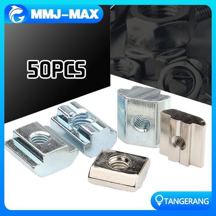 Terlaris T Sliding Nut M5 50Pcs/T Sliding Nut Untuk Aluminium Profile