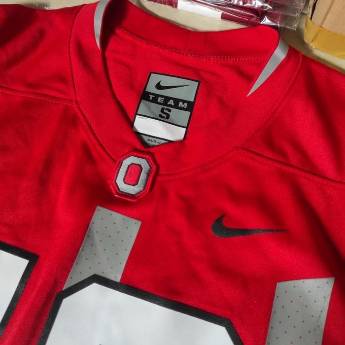Jersey Nfl Anak 9-11 Tahun Original Nike Ohio State Football Merah Size.M